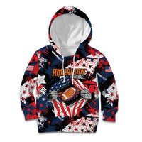 Custom American Football Grunge Kid Hoodie Special Version - Wonder Print Shop