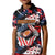 Custom American Football Grunge Kid Polo Shirt Special Version - Wonder Print Shop