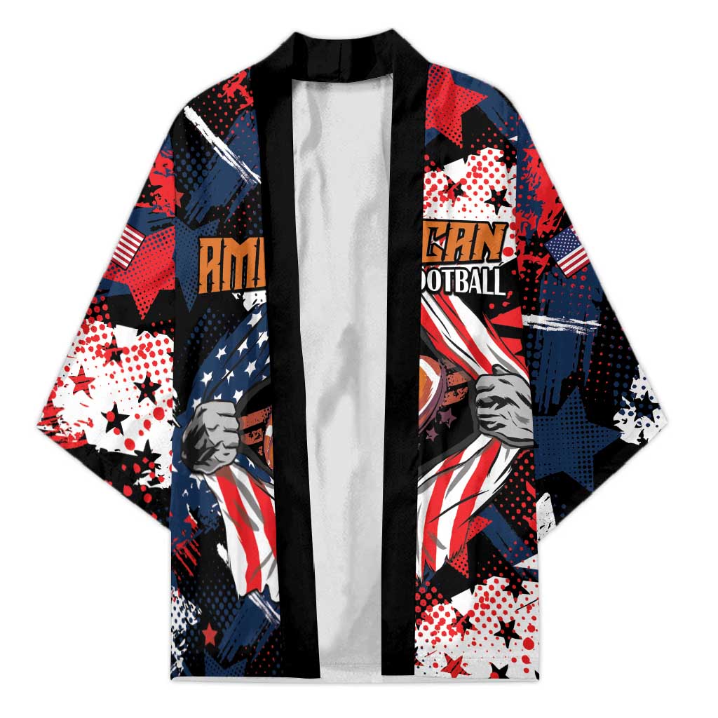 Custom American Football Grunge Kimono Special Version - Wonder Print Shop