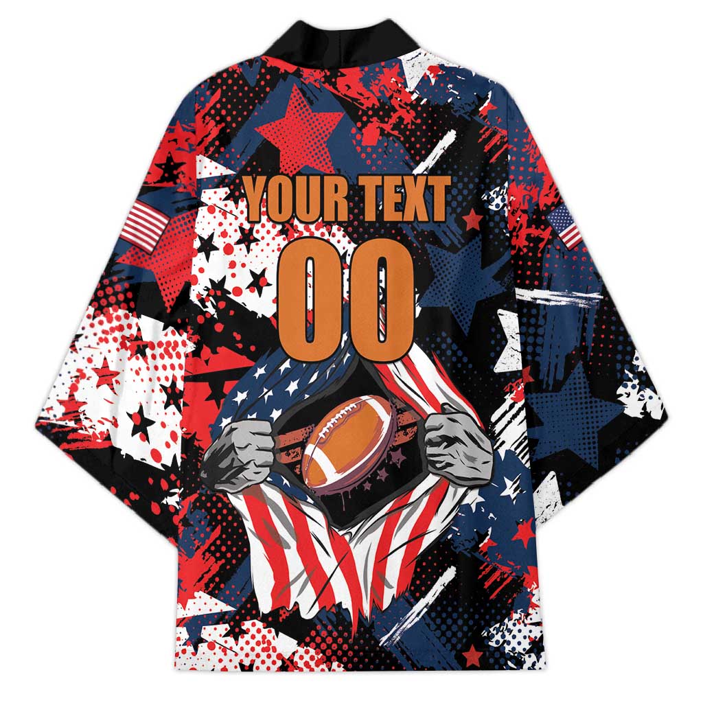 Custom American Football Grunge Kimono Special Version - Wonder Print Shop