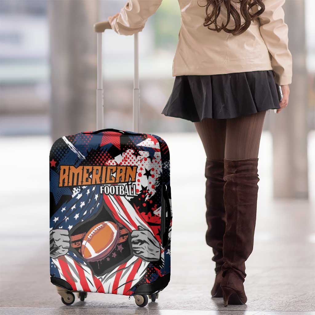 American Football Grunge Luggage Cover Special Version - Wonder Print Shop