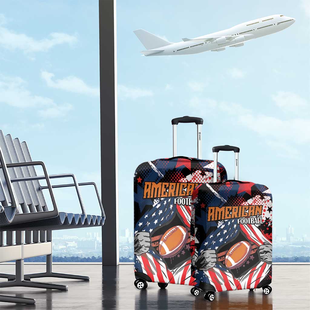 American Football Grunge Luggage Cover Special Version - Wonder Print Shop