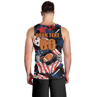Custom American Football Grunge Men Tank Top Special Version - Wonder Print Shop