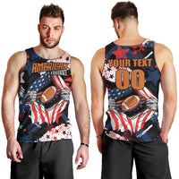 Custom American Football Grunge Men Tank Top Special Version - Wonder Print Shop