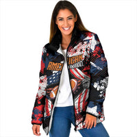 Custom American Football Grunge Padded Jacket Special Version - Wonder Print Shop