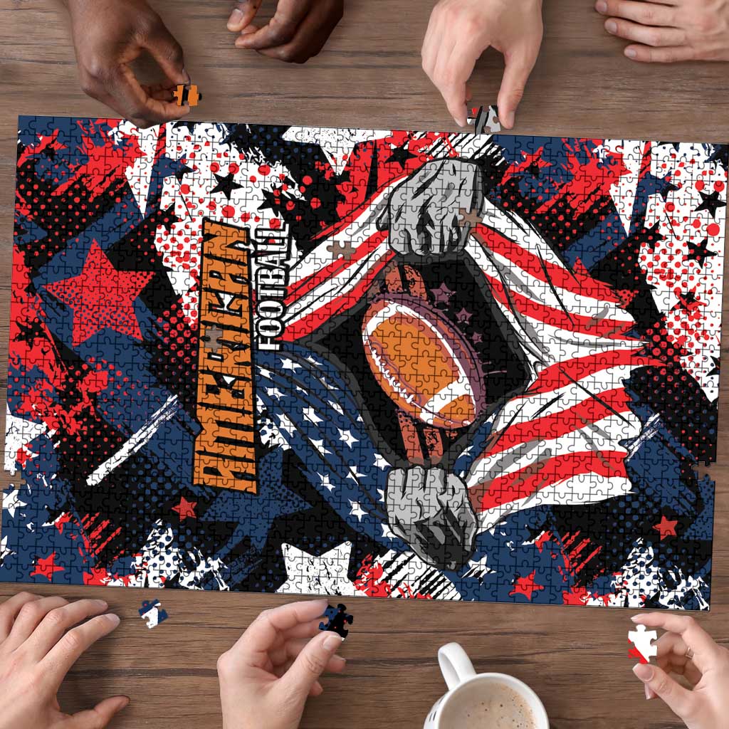 American Football Grunge Puzzle Special Version - Wonder Print Shop