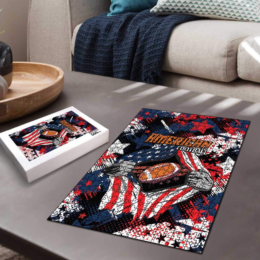 American Football Grunge Puzzle Special Version - Wonder Print Shop