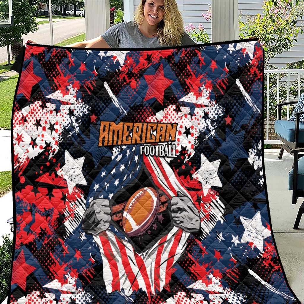 American Football Grunge Quilt Special Version - Wonder Print Shop
