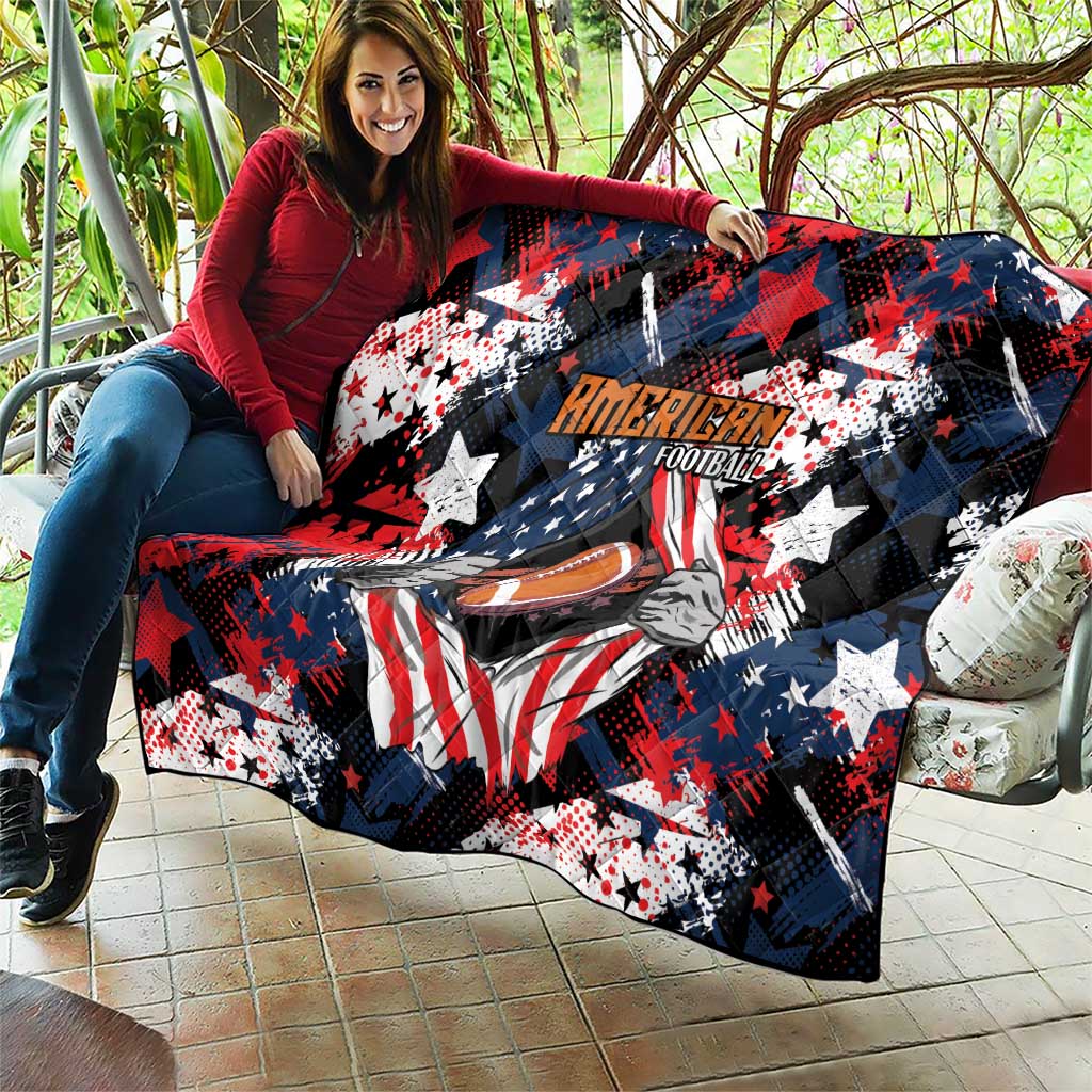 American Football Grunge Quilt Special Version - Wonder Print Shop