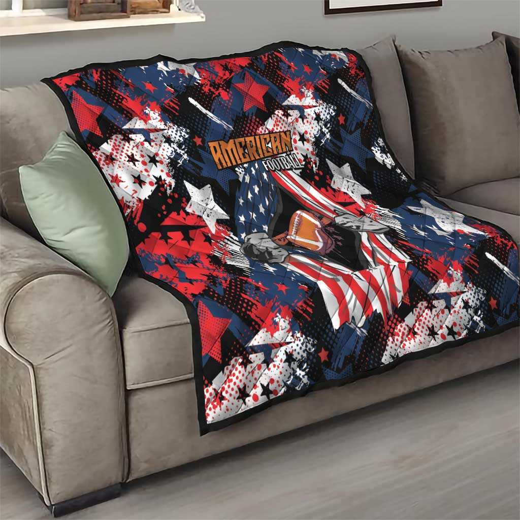 American Football Grunge Quilt Special Version - Wonder Print Shop