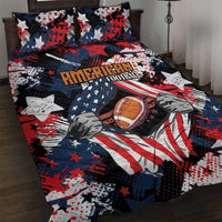 American Football Grunge Quilt Bed Set Special Version - Wonder Print Shop