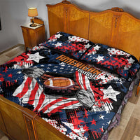 American Football Grunge Quilt Bed Set Special Version - Wonder Print Shop
