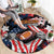 American Football Grunge Round Carpet Special Version - Wonder Print Shop