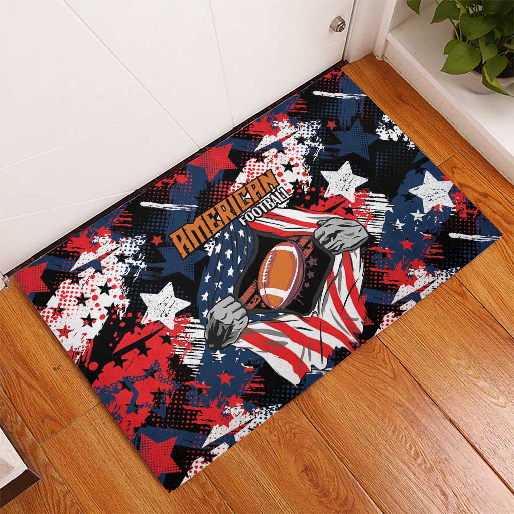 American Football Grunge Rubber Doormat Special Version - Wonder Print Shop