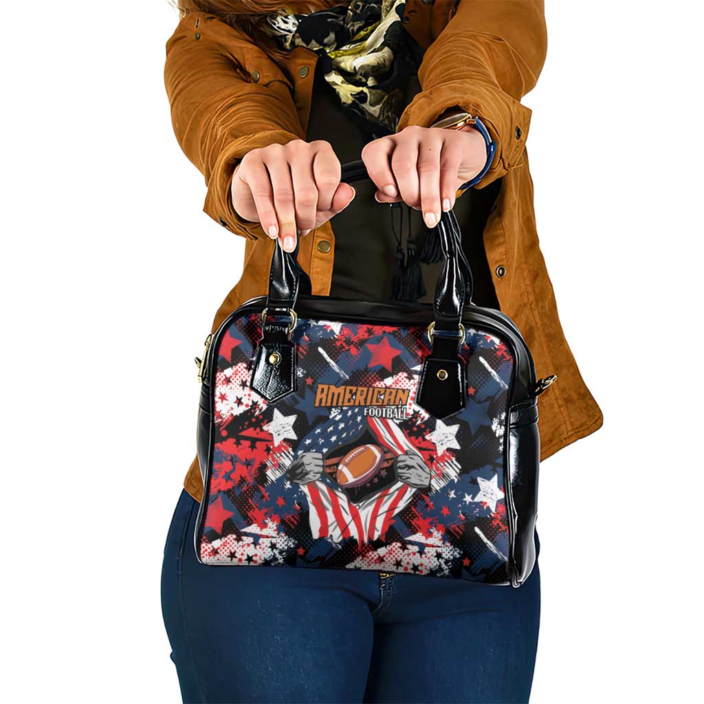 American Football Grunge Shoulder Handbag Special Version - Wonder Print Shop