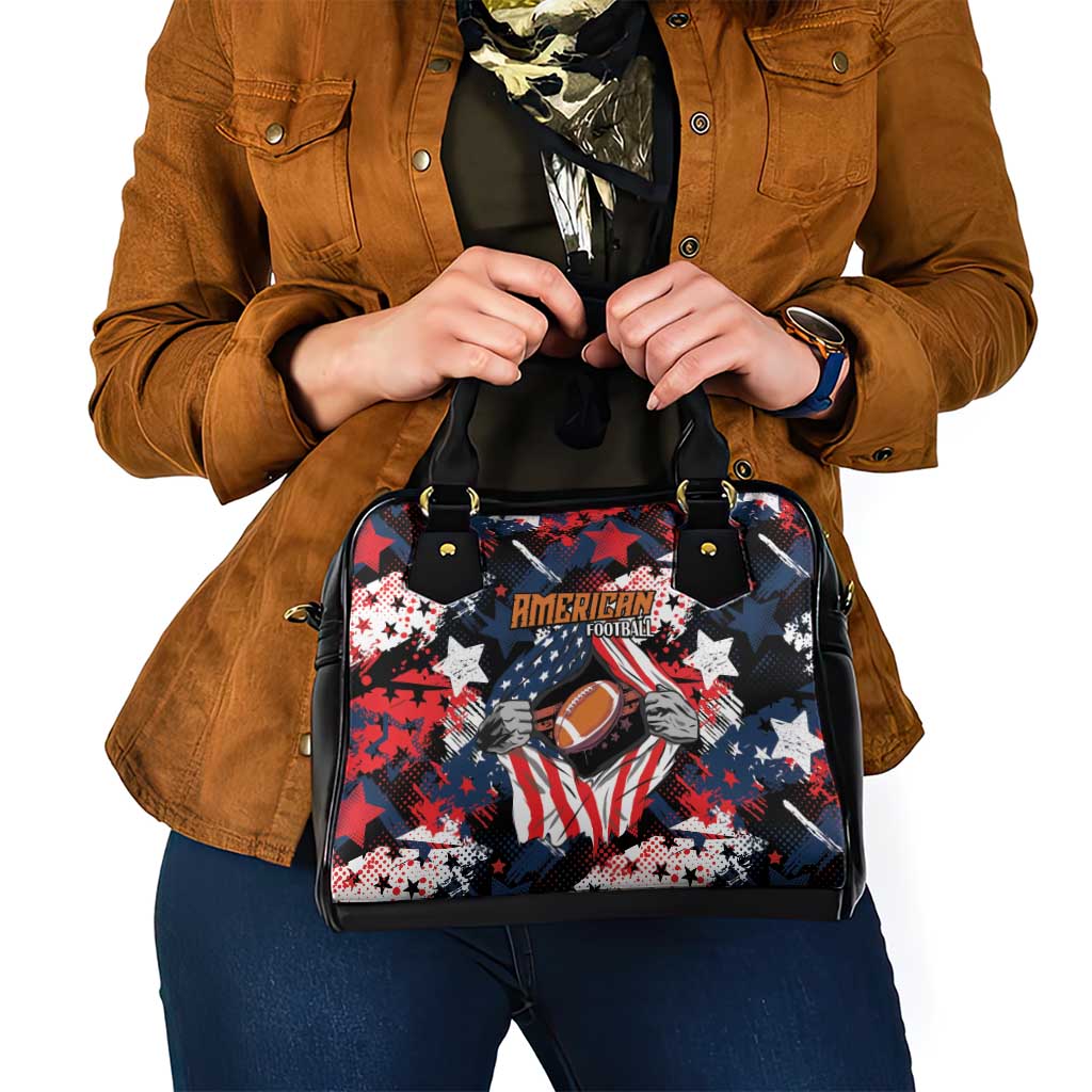 American Football Grunge Shoulder Handbag Special Version - Wonder Print Shop