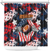 American Football Grunge Shower Curtain Special Version - Wonder Print Shop