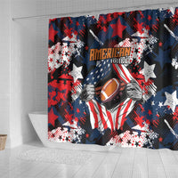 American Football Grunge Shower Curtain Special Version - Wonder Print Shop