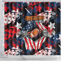 American Football Grunge Shower Curtain Special Version - Wonder Print Shop