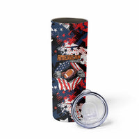 Custom American Football Grunge Skinny Tumbler Special Version - Wonder Print Shop