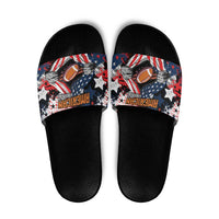 American Football Grunge Slide Sandals Special Version - Wonder Print Shop