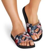 American Football Grunge Slide Sandals Special Version - Wonder Print Shop