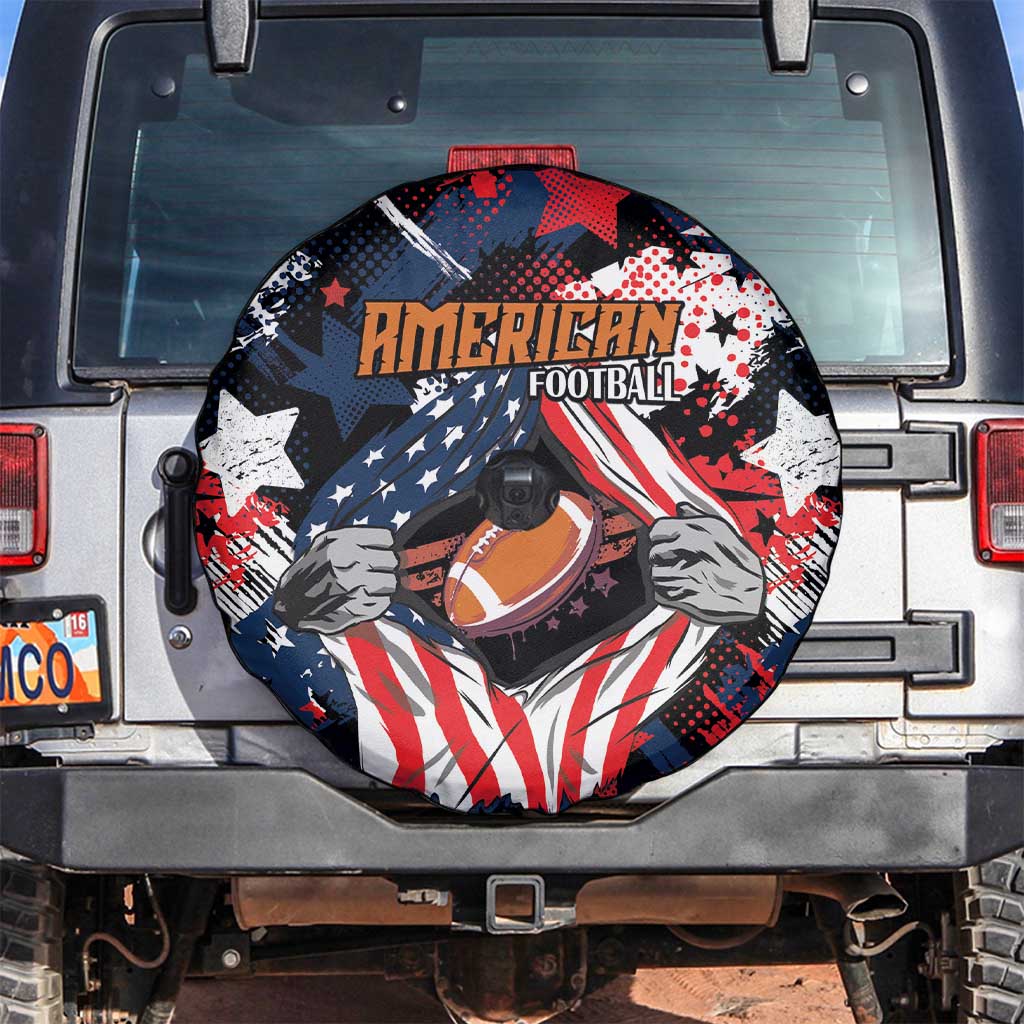 American Football Grunge Spare Tire Cover Special Version - Wonder Print Shop