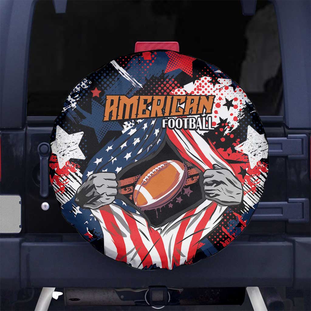 American Football Grunge Spare Tire Cover Special Version - Wonder Print Shop