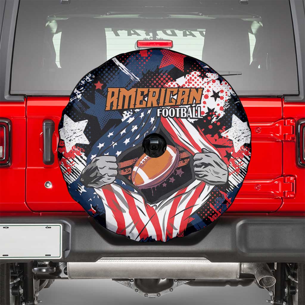 American Football Grunge Spare Tire Cover Special Version - Wonder Print Shop