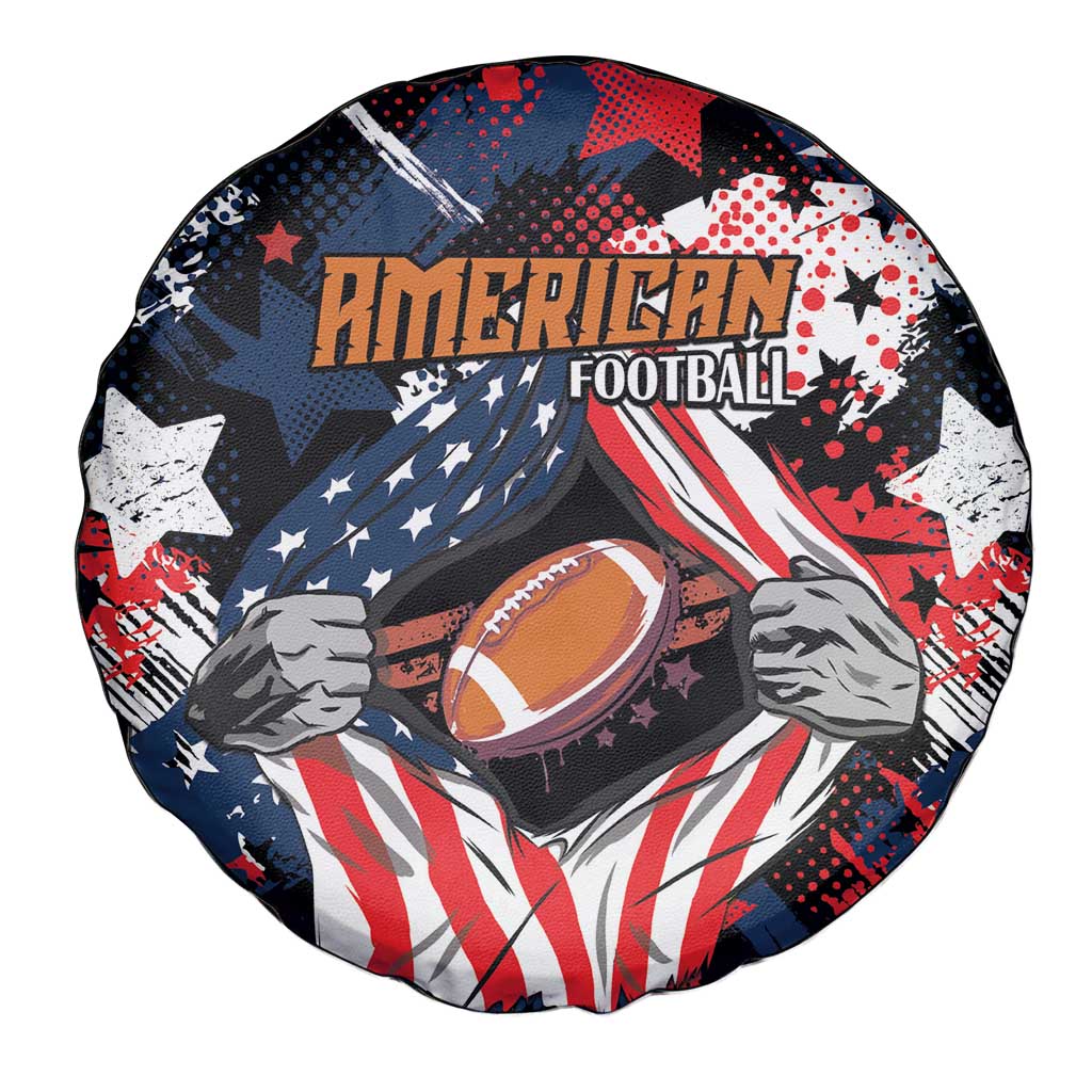American Football Grunge Spare Tire Cover Special Version - Wonder Print Shop