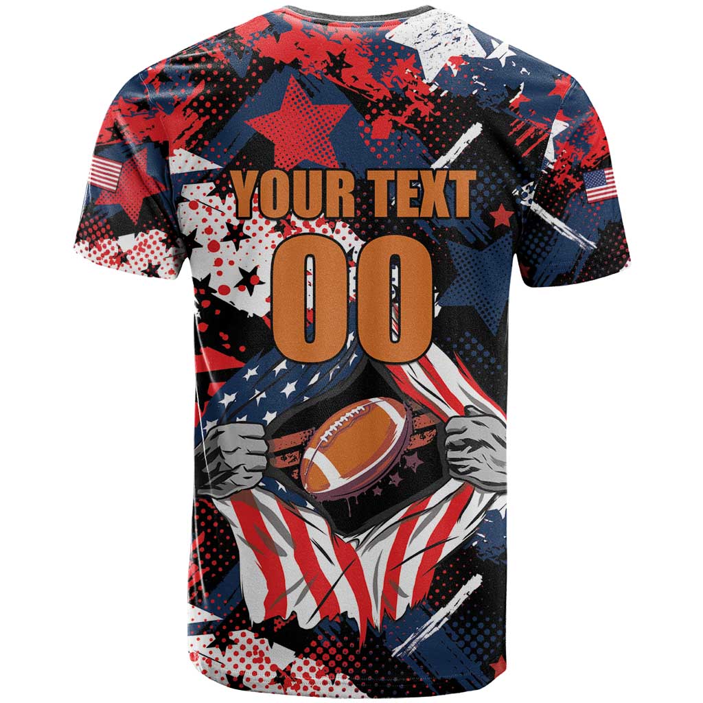Custom American Football Grunge T Shirt Special Version - Wonder Print Shop