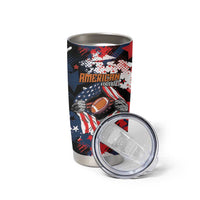 Custom American Football Grunge Tumbler Cup Special Version - Wonder Print Shop