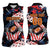 Custom American Football Grunge Women Sleeveless Polo Shirt Special Version - Wonder Print Shop