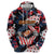 Custom American Football Grunge Zip Hoodie Special Version - Wonder Print Shop