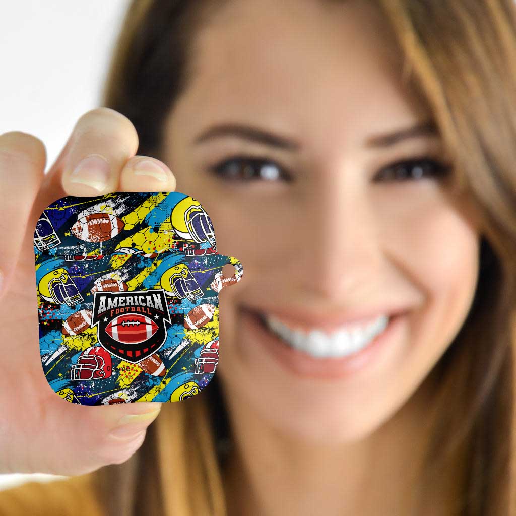 American Football Graffiti AirPods Case Unique Style - Wonder Print Shop