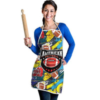 American Football Graffiti Apron Unique Style - Wonder Print Shop