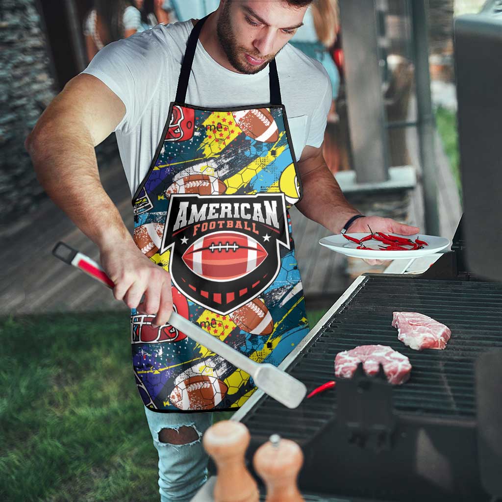 American Football Graffiti Apron Unique Style - Wonder Print Shop