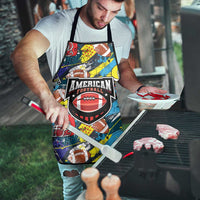 American Football Graffiti Apron Unique Style - Wonder Print Shop