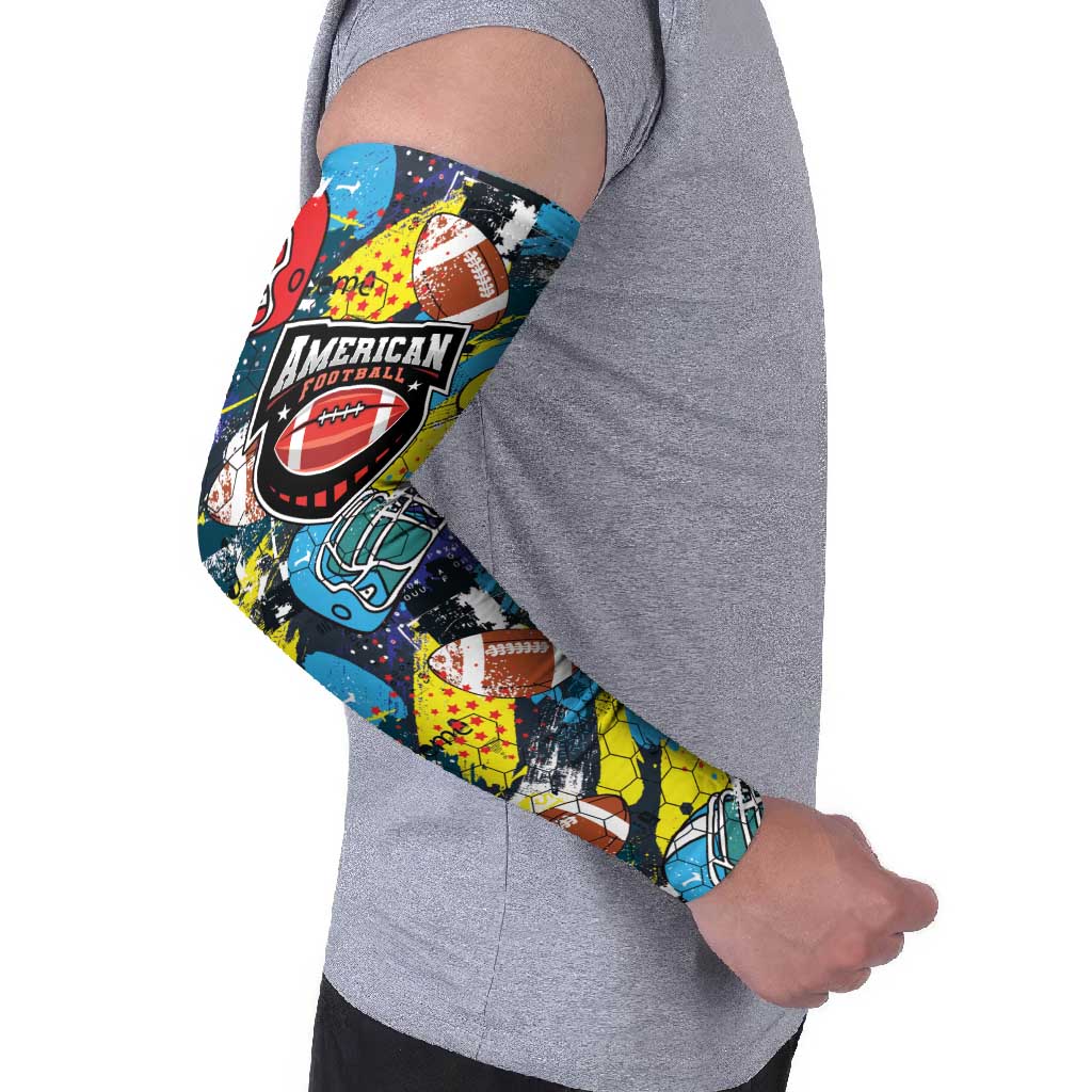 Custom American Football Graffiti Arm Sleeves Unique Style - Wonder Print Shop