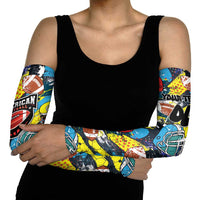 Custom American Football Graffiti Arm Sleeves Unique Style - Wonder Print Shop