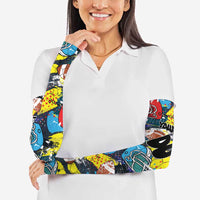 Custom American Football Graffiti Arm Sleeves Unique Style - Wonder Print Shop