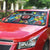 American Football Graffiti Auto Sun Shade Unique Style - Wonder Print Shop