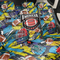American Football Graffiti Back Car Seat Cover Unique Style - Wonder Print Shop
