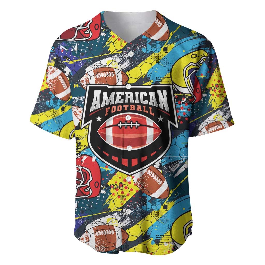 Custom American Football Graffiti Baseball Jersey Unique Style - Wonder Print Shop
