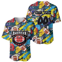 Custom American Football Graffiti Baseball Jersey Unique Style - Wonder Print Shop