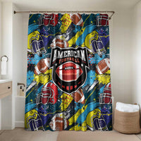 American Football Graffiti Bathroom Set Unique Style - Wonder Print Shop