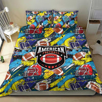 American Football Graffiti Bedding Set Unique Style - Wonder Print Shop