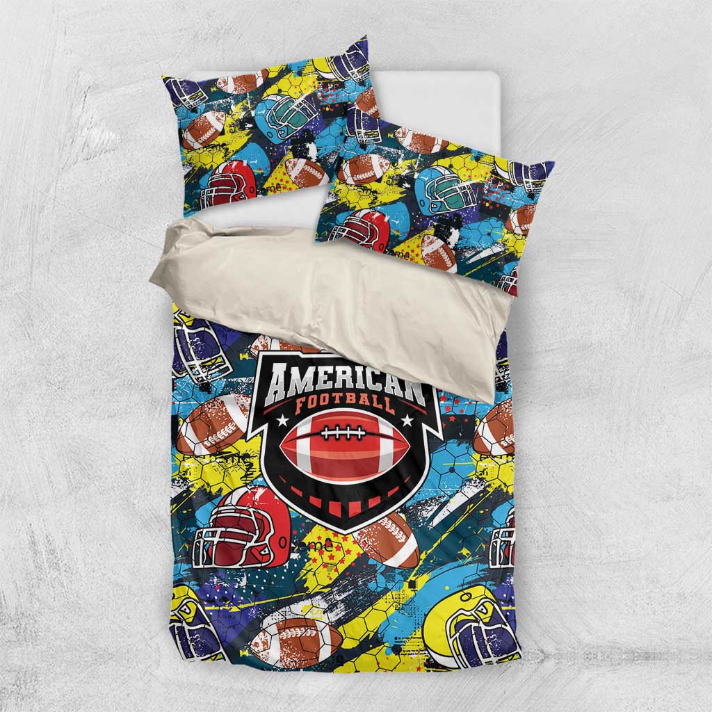 American Football Graffiti Bedding Set Unique Style - Wonder Print Shop