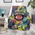 American Football Graffiti Blanket Unique Style - Wonder Print Shop