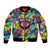 Custom American Football Graffiti Bomber Jacket Unique Style - Wonder Print Shop